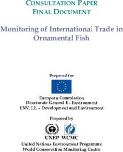 Monitoring of International Trade in Ornamental Fish