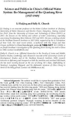 Science and Politics in China's Official Water System: the Management of the Qiantang River (1927-1949)* - Brill