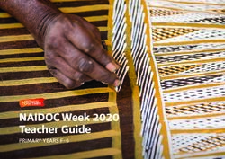 NAIDOC Week 2020 Teacher Guide - PRIMARY YEARS F-6 - Australians Together