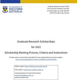 Graduate Research Scholarships for 2022 Scholarship Ranking Process, Criteria and Instructions - Graduate Research School