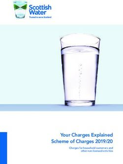 Your Charges Explained Scheme of Charges 2019/20