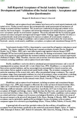 Self-Reported Acceptance of Social Anxiety Symptoms: Development and Validation of the Social Anxiety - Acceptance and Action Questionnaire