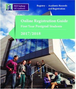 Online Registration Guide - First Year Postgrad Students Registry - Academic Records and Registration - NUI Galway