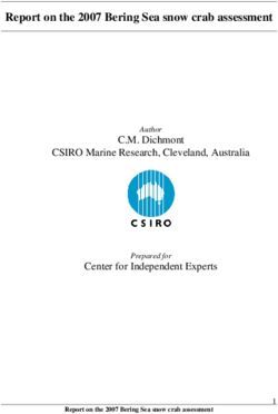 Report on the 2007 Bering Sea snow crab assessment - C.M. Dichmont CSIRO Marine Research, Cleveland, Australia Center for Independent Experts