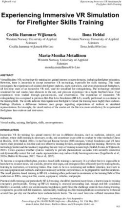 Experiencing Immersive VR Simulation for Firefighter Skills Training