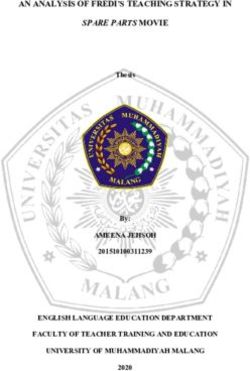 AN ANALYSIS OF FREDI'S TEACHING STRATEGY IN - SPARE PARTS MOVIE - AMEENA JEHSOH ENGLISH LANGUAGE EDUCATION DEPARTMENT