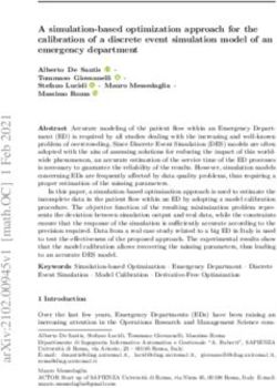 A simulation-based optimization approach for the calibration of a discrete event simulation model of an emergency department