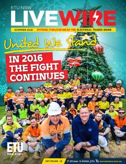 LIVEWIRE United We Stand IN 2016 THE FIGHT CONTINUES - GET ONLINE - ETU NSW