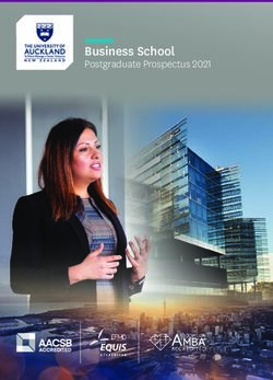 Business School Postgraduate Prospectus 2021 - The University of Auckland