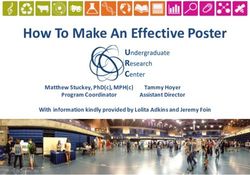 HOW TO MAKE AN EFFECTIVE POSTER - MATTHEW STUCKEY, PHD(C), MPH(C) TAMMY HOYER - UC DAVIS