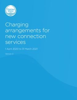Charging arrangements for new connection services - 1 April 2020 to 31 March 2021