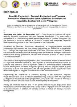 Republic Polytechnic, Temasek Polytechnic and Temasek Foundation International to build capabilities in tourism and hospitality development in the ...