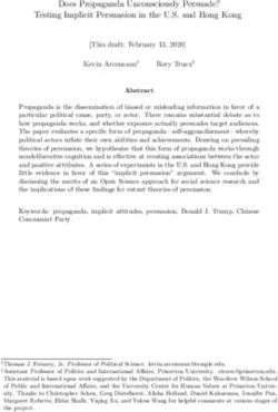 Does Propaganda Unconsciously Persuade? Testing Implicit Persuasion in the U.S. and Hong Kong - Rory Truex