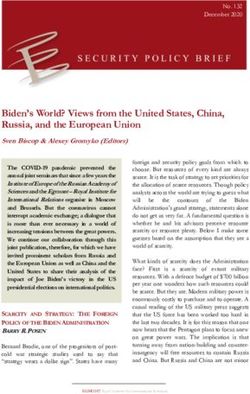 Biden's World? Views from the United States, China, Russia, and the European Union - Egmont Institute