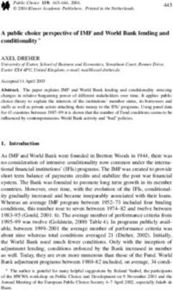 A public choice perspective of IMF and World Bank lending and conditionality
