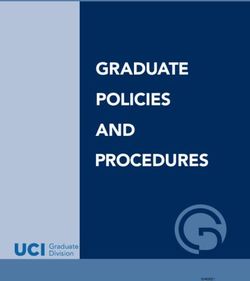 GRADUATE POLICIES AND PROCEDURES - Graduate Division