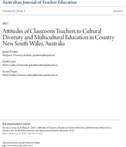 Attitudes of Classroom Teachers to Cultural Diversity and Multicultural Education in Country New South Wales, Australia