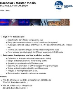 Bachelor / Master thesis - CTA, H.E.S.S., Fermi LAT, SWGO - ECAP