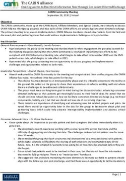 The CARIN Alliance Creating Access to Real-time Information Now through Consumer-Directed Exchange