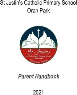 Parent Handbook - St Justin's Catholic Primary School Oran Park 2021 - St Justin's