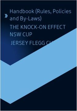 THE KNOCK-ON EFFECT NSW CUP JERSEY FLEGG CUP - Handbook (Rules, Policies and By-Laws) - NSWRL