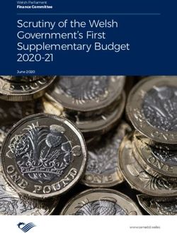Scrutiny of the Welsh Government's First Supplementary Budget 2020-21 - June 2020