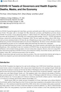 COVID-19 Tweets of Governors and Health Experts: Deaths, Masks, and the Economy - Journal ...