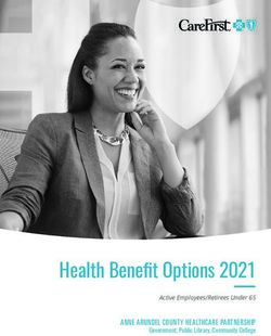 Health Benefit Options 2021 - ANNE ARUNDEL COUNTY HEALTHCARE PARTNERSHIP Government, Public Library, Community College