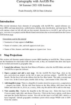 Cartography with ArcGIS Pro - S4 Summer 2021 GIS Institute