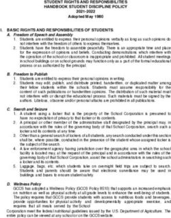 STUDENT RIGHTS AND RESPONSIBILITIES HANDBOOK STUDENT DISCIPLINE POLICY