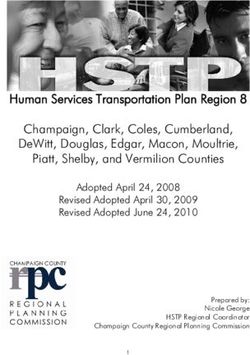 HUMAN SERVICES TRANSPORTATION PLAN REGION 8 CHAMPAIGN, CLARK, COLES, CUMBERLAND, DEWITT, DOUGLAS, EDGAR, MACON, MOULTRIE, PIATT, SHELBY, AND ...