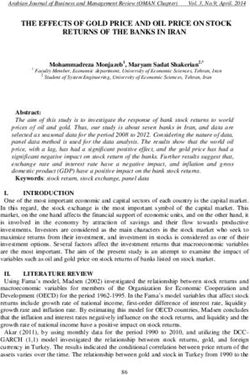 THE EFFECTS OF GOLD PRICE AND OIL PRICE ON STOCK RETURNS OF THE BANKS IN IRAN