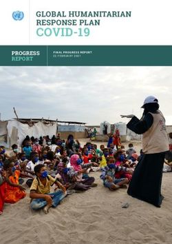 COVID-19 GLOBAL HUMANITARIAN RESPONSE PLAN - PROGRESS REPORT - ReliefWeb