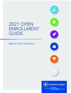 2021 OPEN ENROLLMENT GUIDE - Madison Team Members - UnityPoint Health Total Rewards