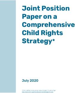 Joint Position Paper on a Comprehensive Child Rights Strategy* - July 2020 - ReliefWeb