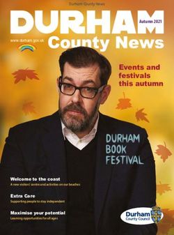 Events and festivals this autumn - Durham County Council