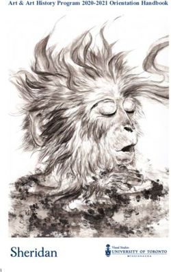 Art & Art History Program 2020-2021 Orientation Handbook