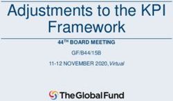 Adjustments to the KPI Framework - 44TH BOARD MEETING GF/B44/15B 11-12 NOVEMBER 2020,Virtual - The Global Fund