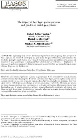 The impact of beer type, pizza spiciness and gender on match perceptions