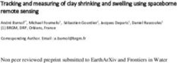 TRACKING AND MEASURING OF CLAY SHRINKING AND SWELLING USING SPACEBORNE REMOTE SENSING - EARTHARXIV
