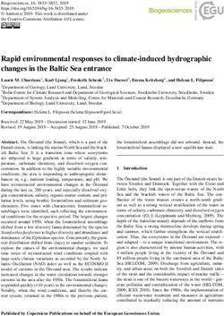 Rapid environmental responses to climate-induced hydrographic changes in the Baltic Sea entrance - Biogeosciences