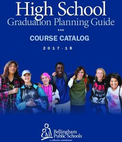 High School Graduation Planning Guide - COURSE CATALOG - Bellingham Public Schools