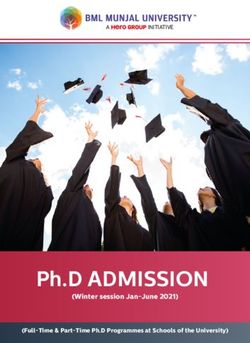 Ph.D ADMISSION (Winter session Jan-June 2021) - A INITIATIVE - BML Munjal ...