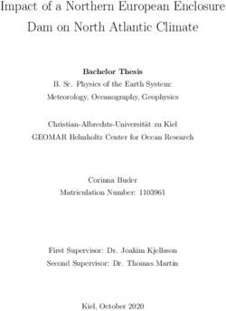 Impact of a Northern European Enclosure Dam on North Atlantic Climate - OceanRep