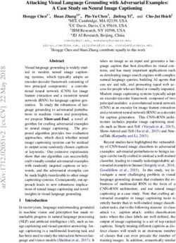 Attacking Visual Language Grounding with Adversarial Examples: A Case Study on Neural Image Captioning