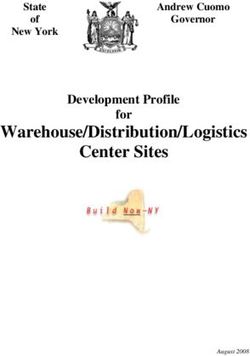 Warehouse/Distribution/Logistics Center Sites - Development Profile for State