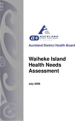 Waiheke Island Health Needs Assessment - Auckland District Health Board July 2009