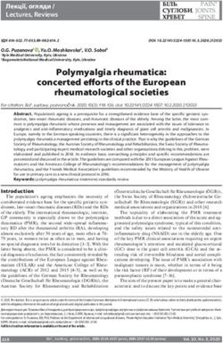 Polymyalgia rheumatica: concerted efforts of the European rheumatological societies - pain, joints, spine