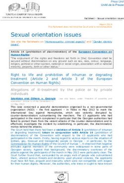 Sexual orientation issues - Council ...