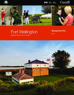 Fort Wellington Management Plan 2018